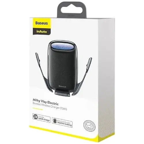 Держатель BASEUS Milky Way Electric Bracket Wireless Charger (15W) (WXHW02-01) - фото 5