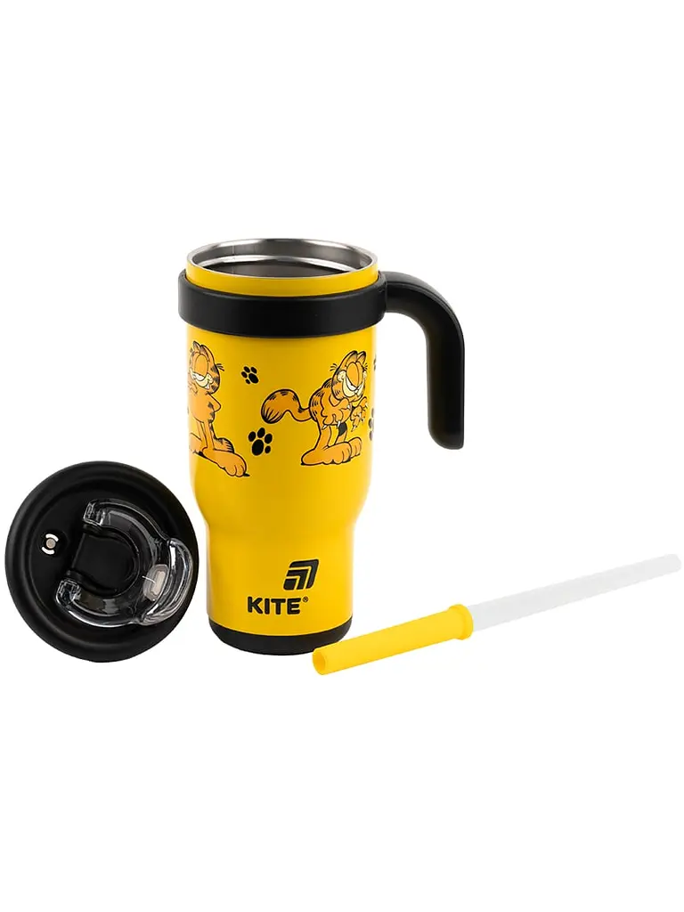 Термокухоль KITE 530 мл Garfield з трубочкою (gf25-1266) - фото 6
