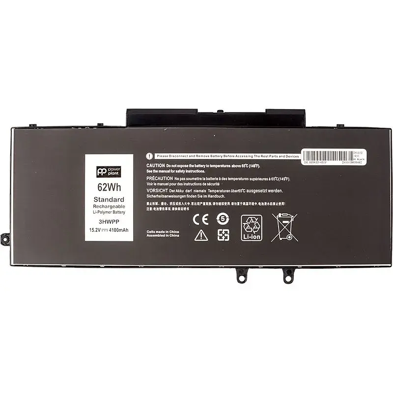 Акумулятор PowerPlant для ноутбуків DELL Latitude 5401 (3HWPP) 15.2V 4100mAh (NB442102) - фото 2