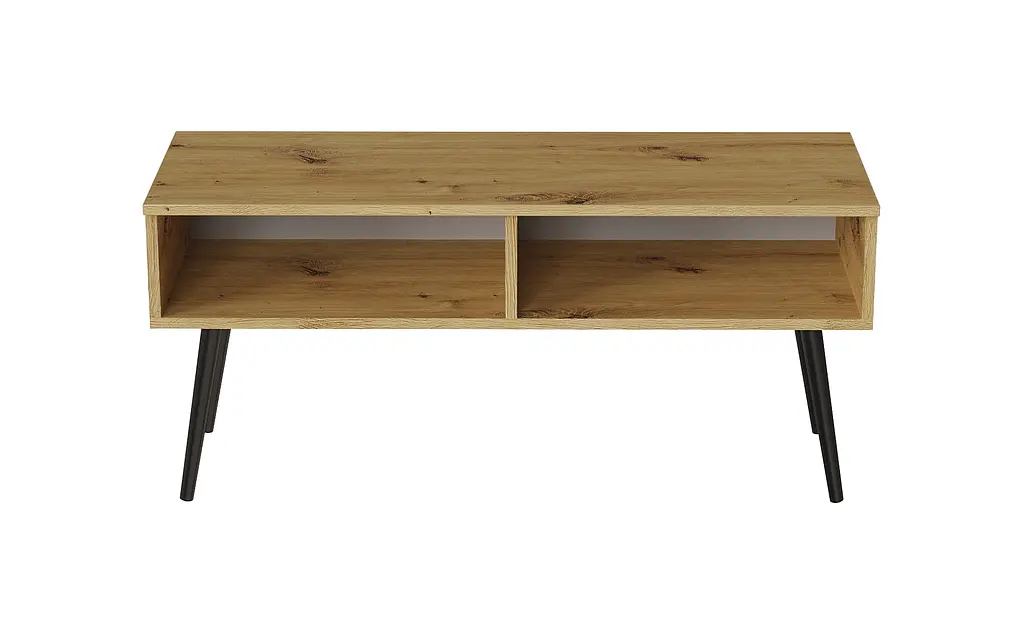 Тумба под ТВ Невада Ferrum-decor 45x100x38 Черный металл ДСП Дуб Артизан 16 мм (FRD-106726) - фото 6