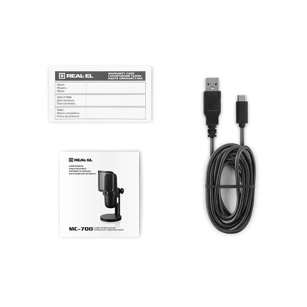 Мікрофон REAL-EL MC-700 Black - фото 7