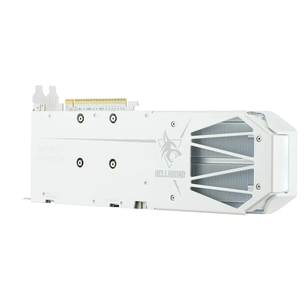 Відеокарта AMD Radeon RX 9060 XT 16GB GDDR6 Hellhound Spectral White PowerColor (RX9060XT 16G-L/OC/WHITE) - фото 4