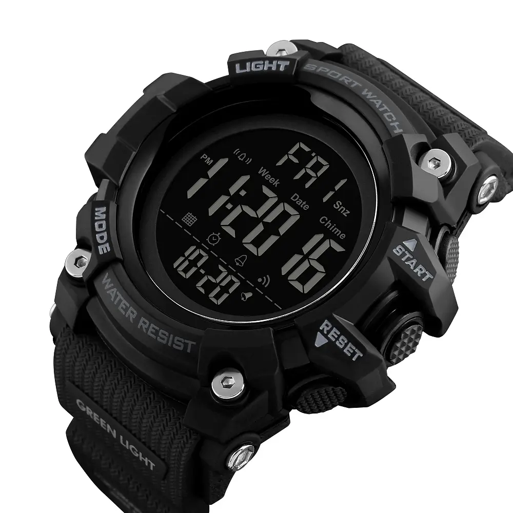 Чоловічий наручний годинник 1384 Black Skmei acs0030784 - фото 3