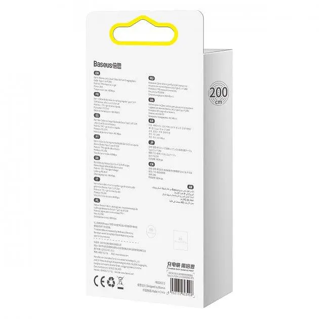 Кабель Baseus Jelly Liquid Silica Gel Fast Charging Data Cable Data Type-C to Lightning 20W 2m CAGD020101 Black - фото 2