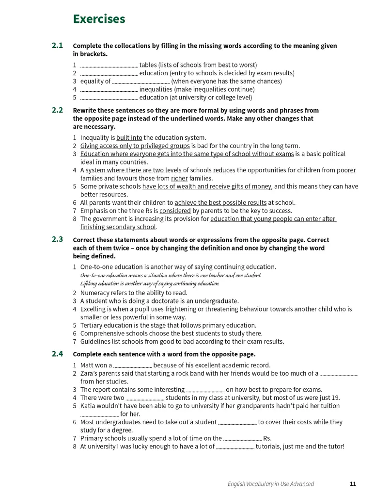 English Vocabulary in Use: Advanced Book with Answers. Vocabulary Reference and Practice (3rd Edition) - фото 7