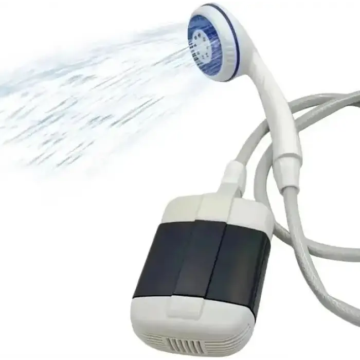 Портативный душ USB Travel Shower с аккумулятором 2200 мА·ч, помпа, шланг 1.5 м, лейка, держатель - фото 5