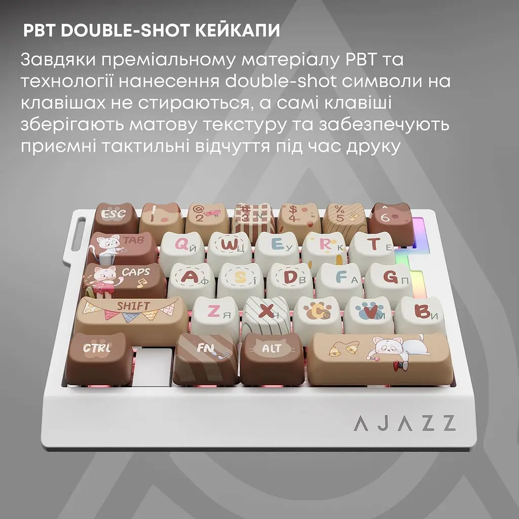 Клавіатура Ajazz AK029 Meow Magnetic Switch (AK029-M-Y) - фото 14