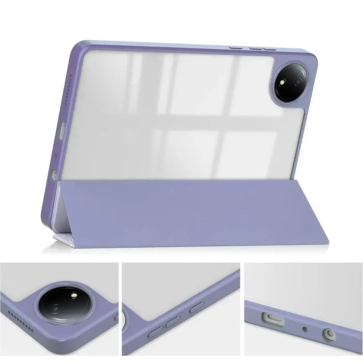 Чохол-книжка BeCover Soft Edge TPU з кріпленням для стілусу для Xiaomi Redmi Pad SE 8.7" Purple Marble (712577) - фото 4