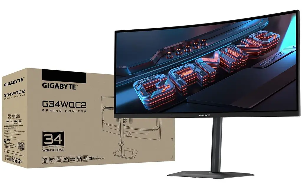 Монітор 34" Gigabyte G34WQC2 Gaming Monitor Curved UWQHD VA 200Hz (G34WQC2 Gaming Monitor) - фото 7