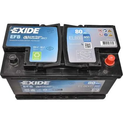 Акумулятор автомобільний Exide Start-Stop EFB 80A (EL800) - фото 2
