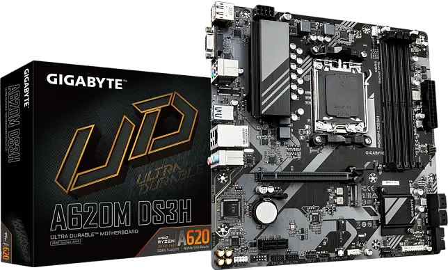 Mатеринська плата Gigabyte A620M DS3H Socket AM5 (A620M DS3H) - фото 3