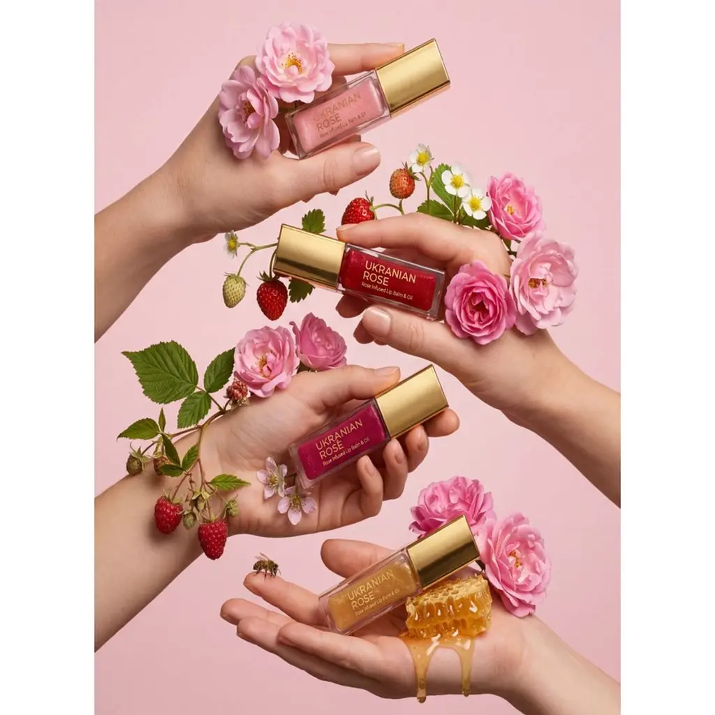 Олійка-блиск для губ Honey Rose Ukrainian Rose 7 мл - фото 5