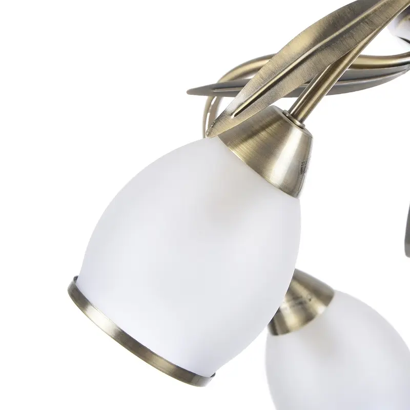 Люстра потолочная Brille классическая E14 40W BZ (LK-157C/4) - фото 3