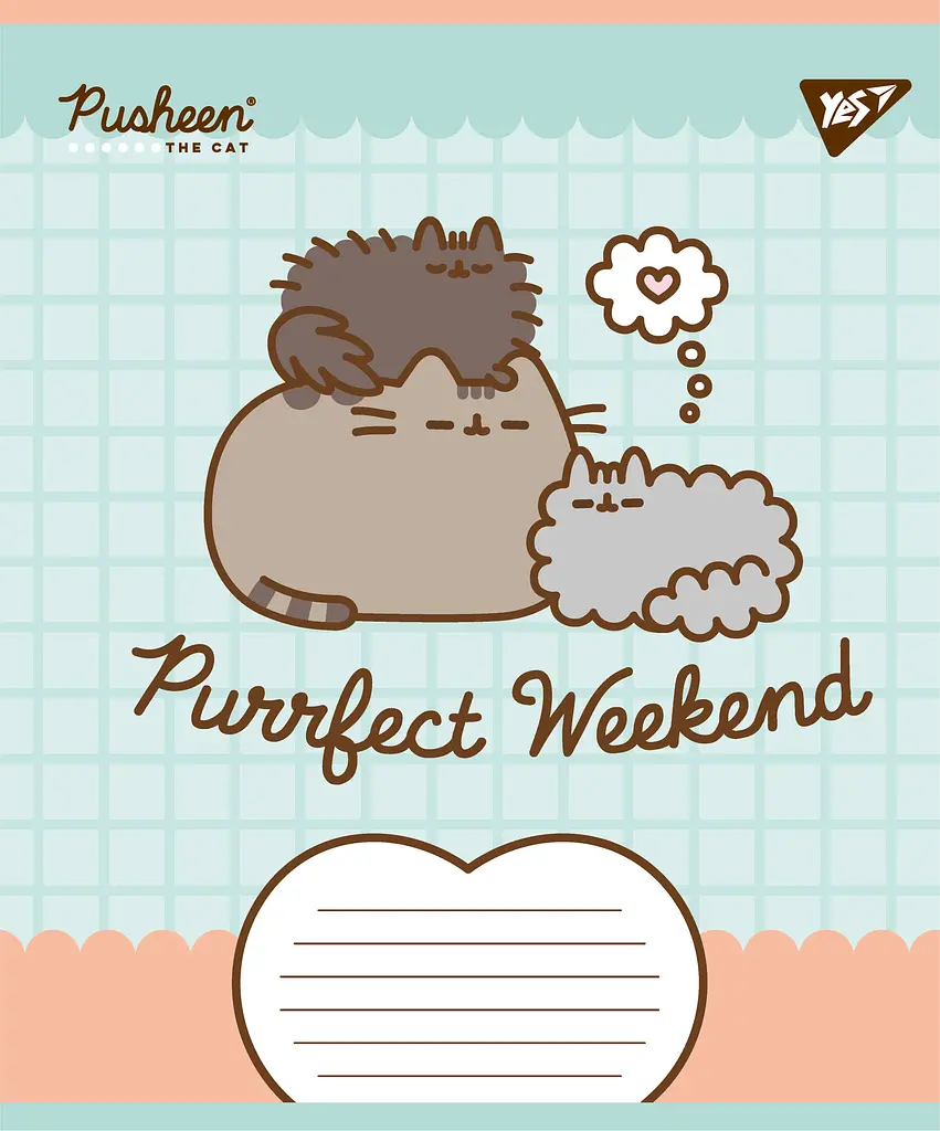 Набір зошитів шкільних YES А5/12 лінія Pusheen Weekend 25 шт (767608) - фото 4