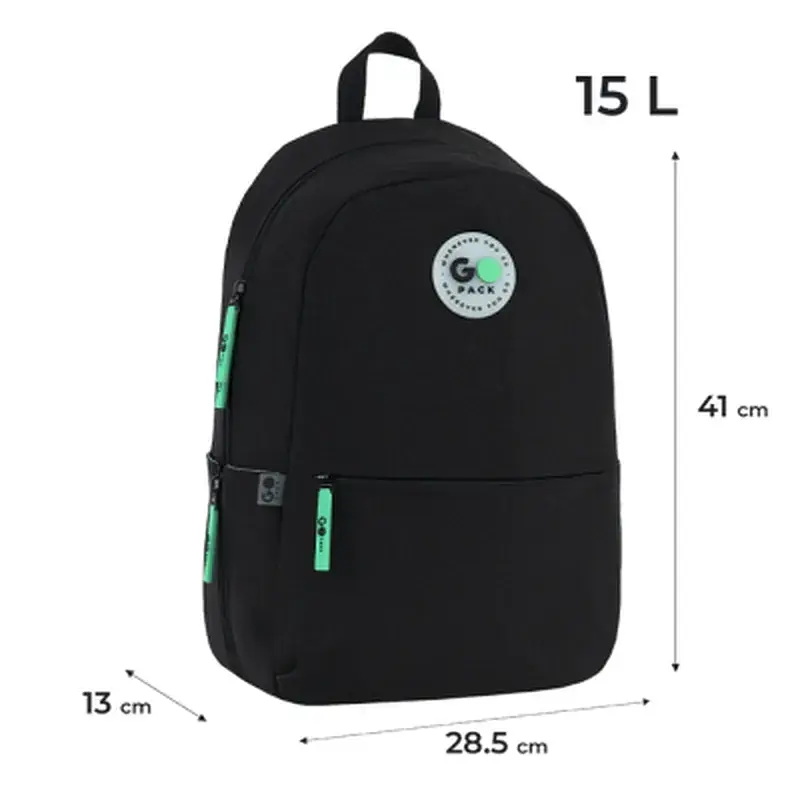 Рюкзак шкільний GoPack Education Teens 188M-4 чорний (GO26-188M-4) - фото 12
