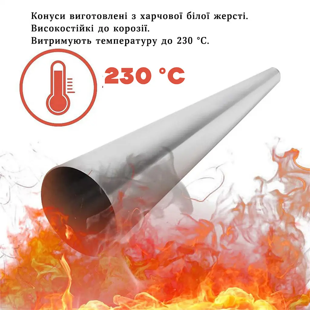Кондитерські конуси металеві для випікання трубочок Каннолі Ø30х125 мм (10 трубочок), Kitchette Сірий 86832 - фото 10