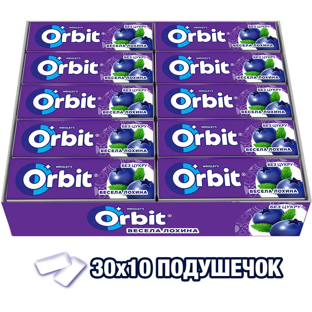 Гумка жувальна Orbit Весела лохина драже 14 г (708298) - фото 6
