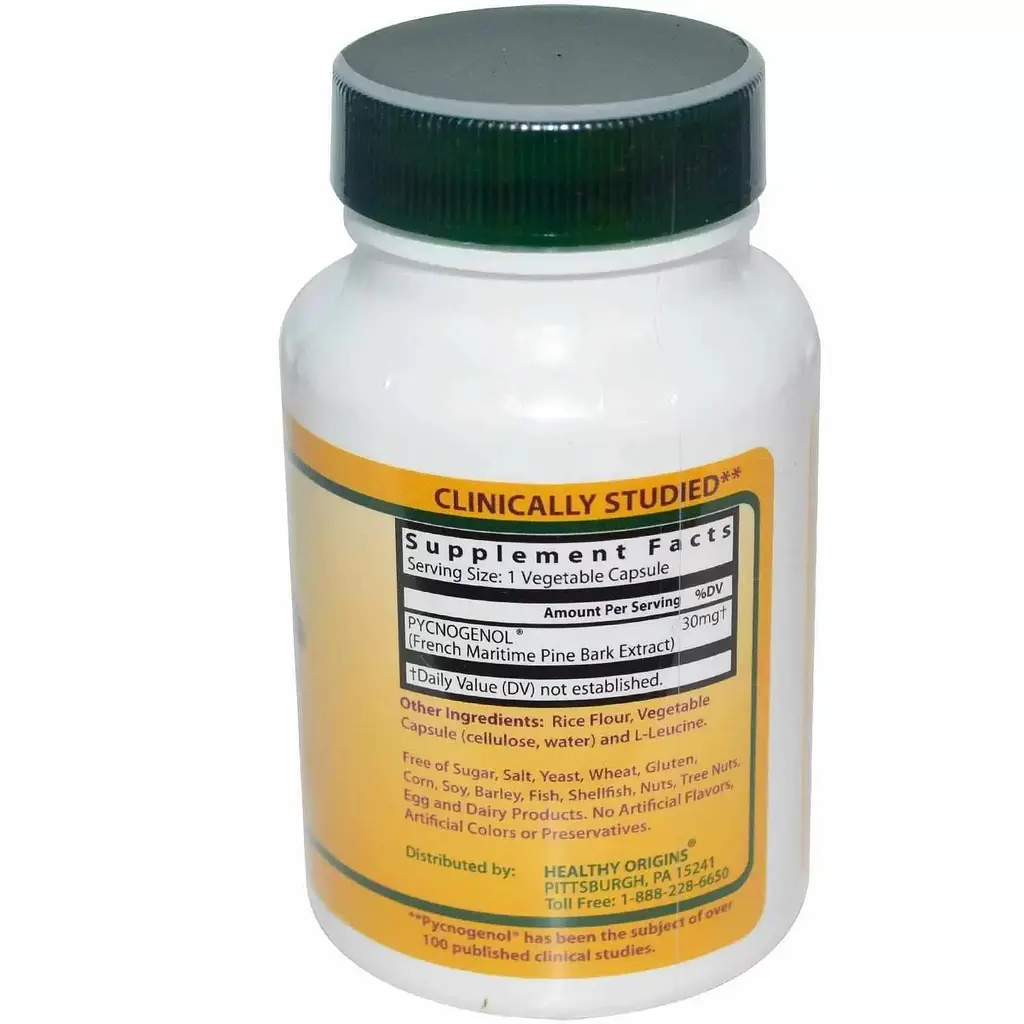 Пікногенол Healthy Origins 30 мг 60 капсул - фото 2