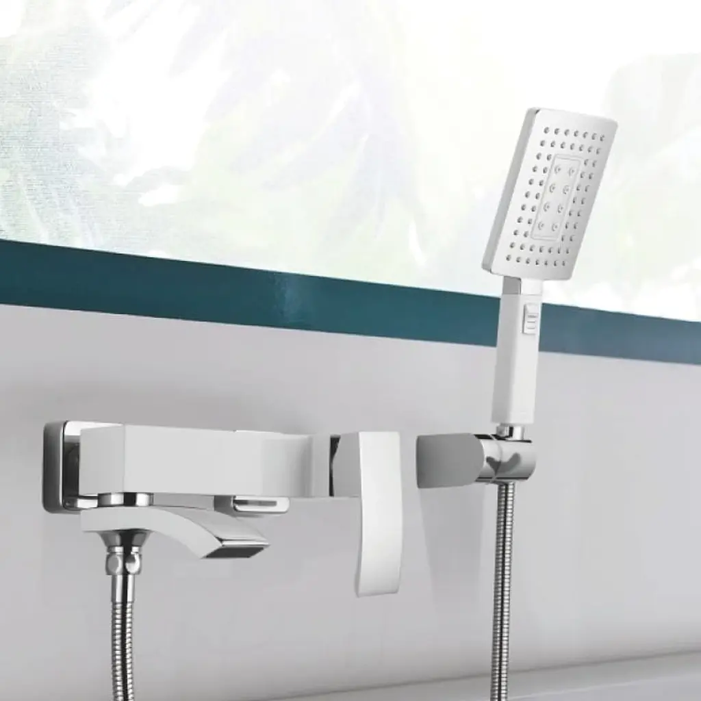 Змішувач для ванни Qtap Swan Cascada з поворотним виливом (з душовим гарнітуром) QTSWA260CRM45565 Chrome - фото 7
