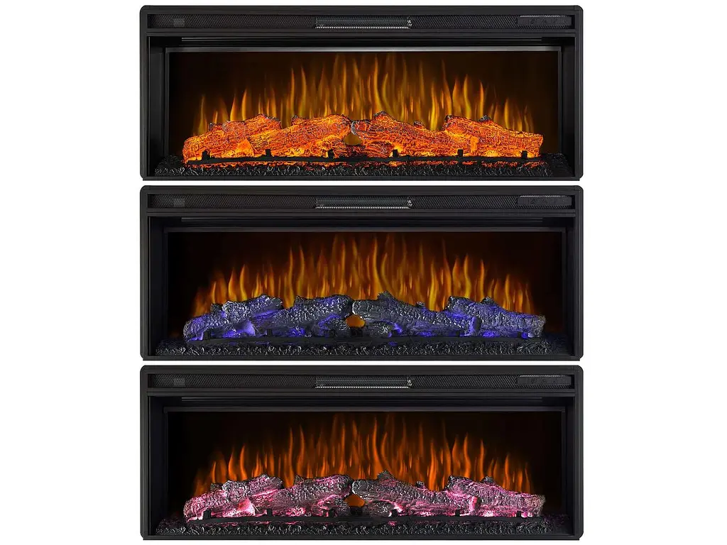 Камінокомплект ArtiFlame Line AF42 з обігрівом і звуком горіння вогню білий - фото 4