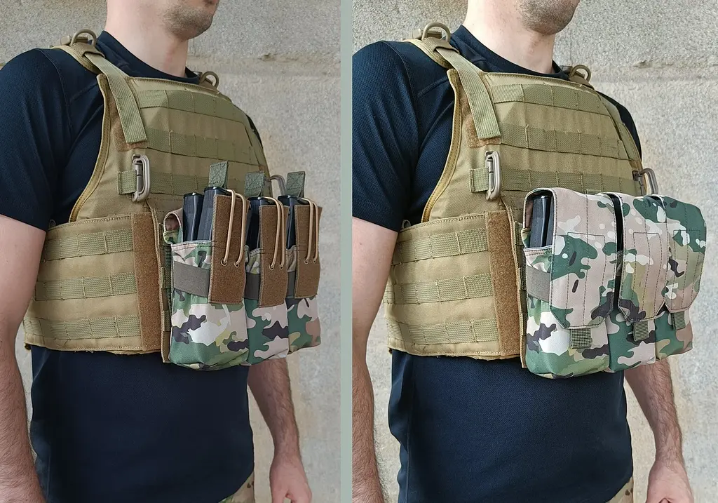 Підсумок під 6 магазінів АК/РПК потрійний мультикам (MOLLE, підсумок на розгрузку, жилет, РПС) - фото 5