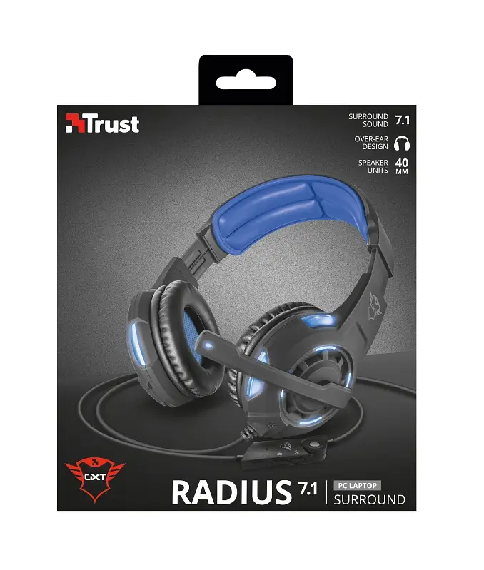Гарнітура ігрова Trust GXT 350 Radius 7.1 Surround USB BLACK (22052_Trust) - фото 9
