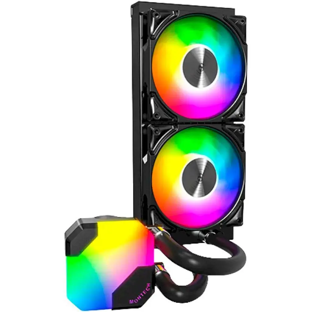 Система водяного охлаждения MONTECH HyperFlow ARGB 240 Black [151298] - фото 2