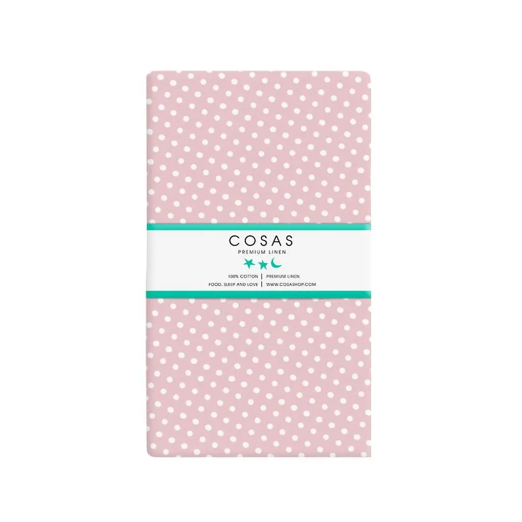 Простирадло на резинці Cosas Rose Dots 90х200х20 см (DropRose_90х200) - фото 4