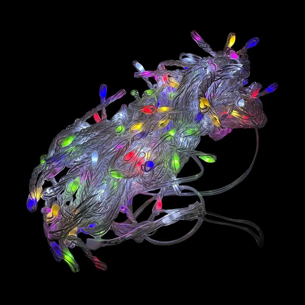 Гирлянда светодиодная от сети Y25-43M 19605 2.7 м 100 LED мультиколор с холодным белым - фото 2