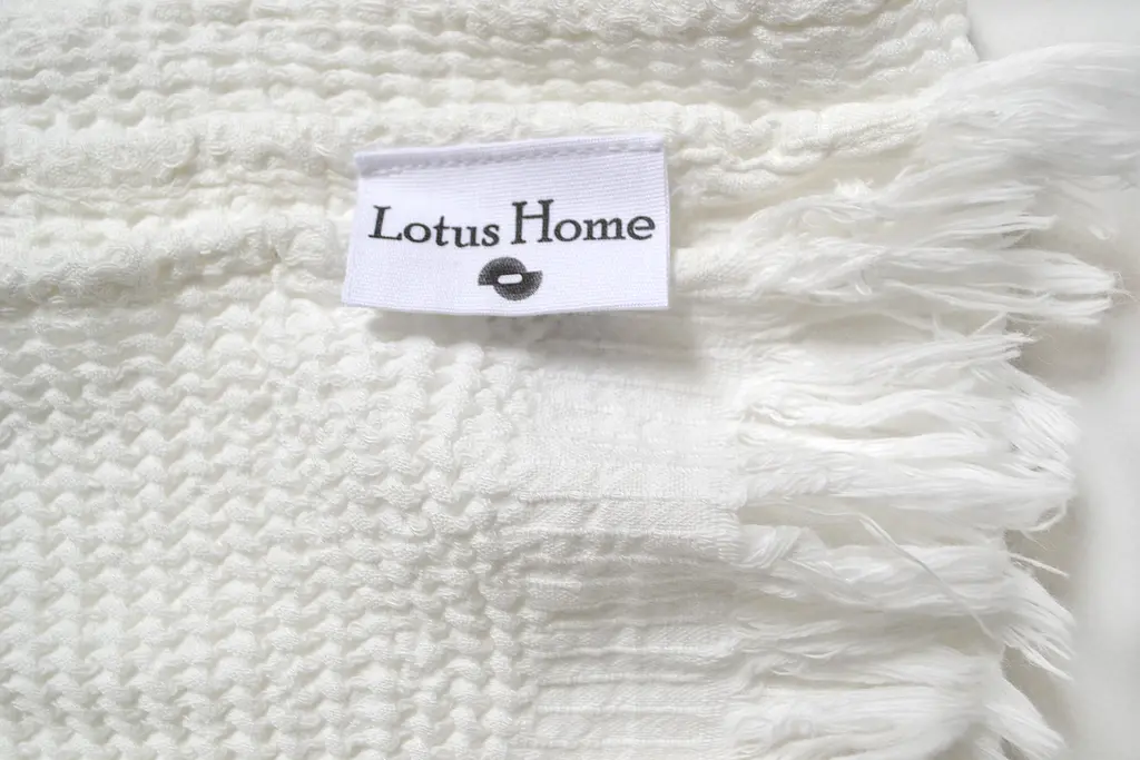 Рушник Lotus Home - Rius off white молочний 90x170 - фото 3