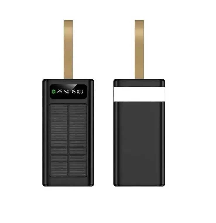 Повербанк Powerbank ACL PW90 30000mAh, SOLAR, TypeC + Lighting, Black - фото 3