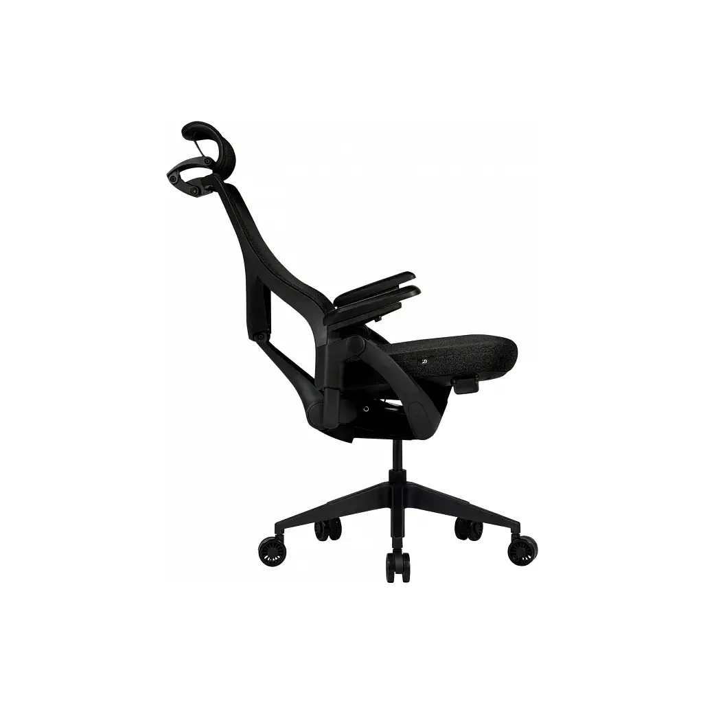 Офісне крісло GT Racer B-6314 Black (B-6314 Fabric Black/Black) - фото 4