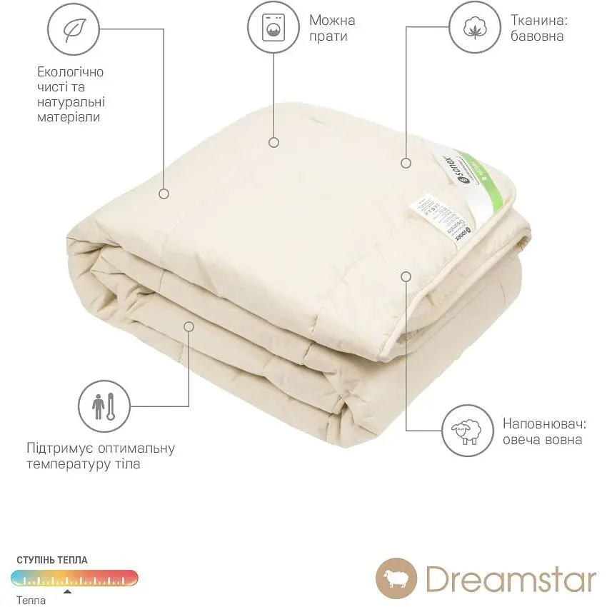 Одеяло Sonex DreamStar шерсть 172х205 см (SO102050) - фото 4
