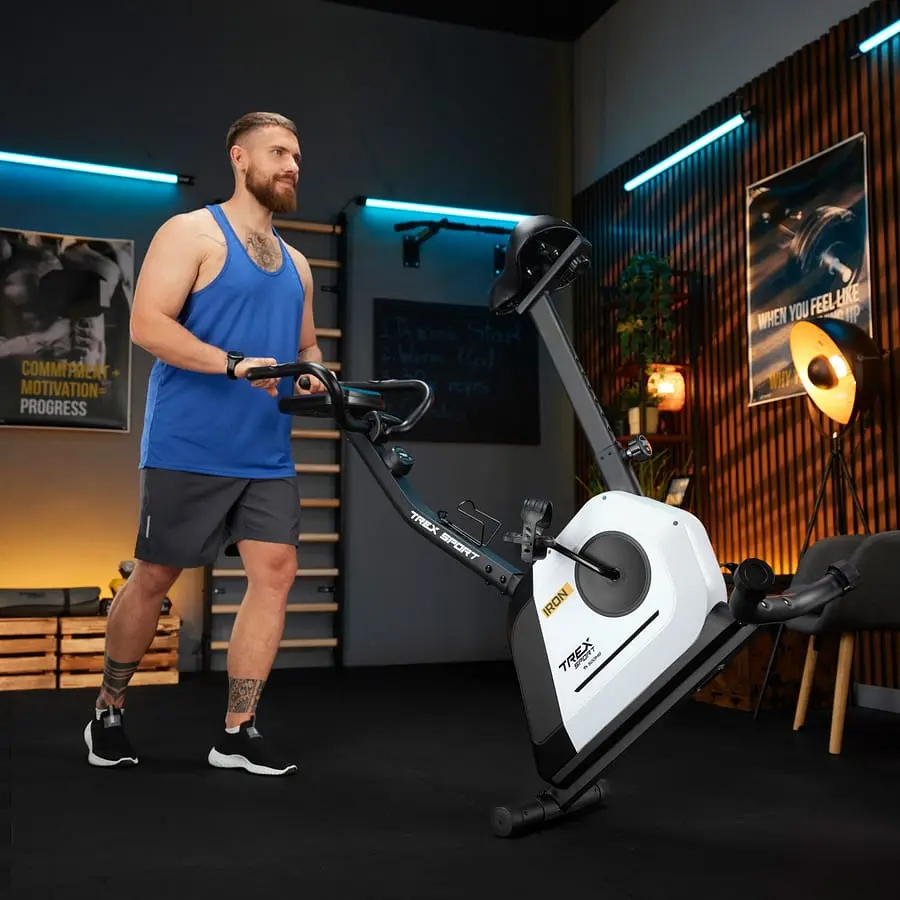 Велотренажер Trex Sport TX-500MB IRON магнітний білий - фото 13