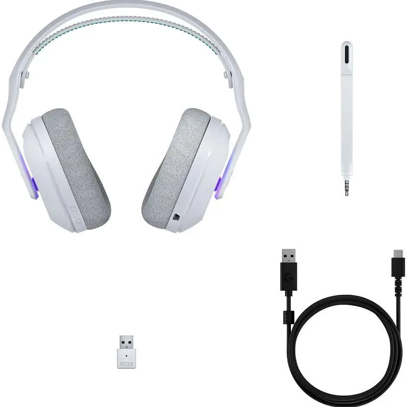 Ігрова гарнітура Logitech G522 Lightspeed Wireless Gaming Headset White (981-001550) - фото 4