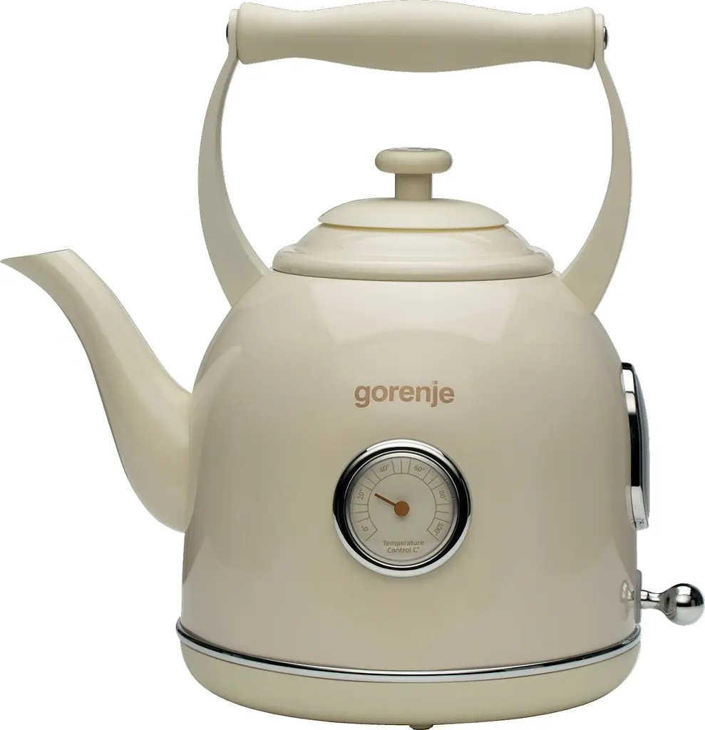 Электрочайник Gorenje 1.7 л 2200 Вт strix контроль пластик/металл бежевый kuh0015389 - фото 2