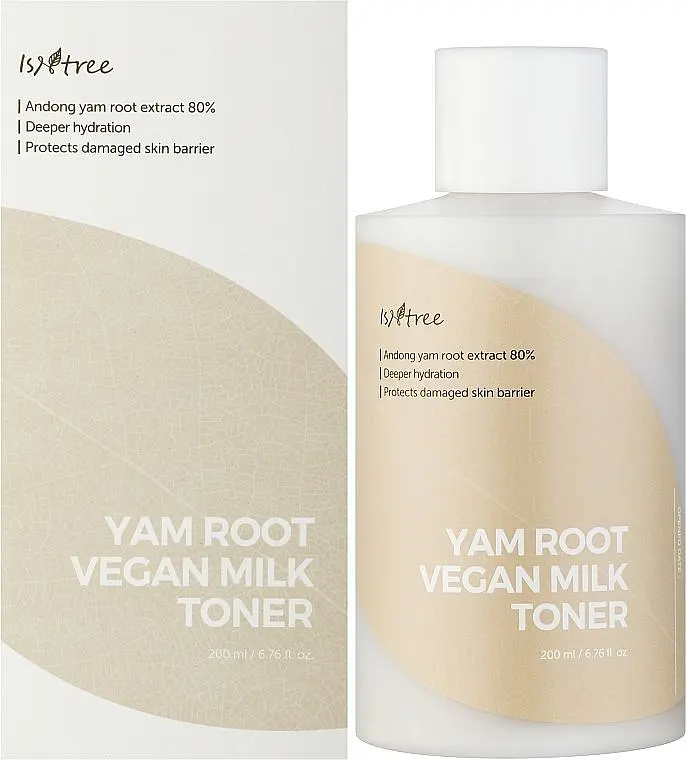 Тонер зволожувальний з коренем дикого ямсу 200 мл Isntree Yam Root Vegan Milk Toner - фото 2