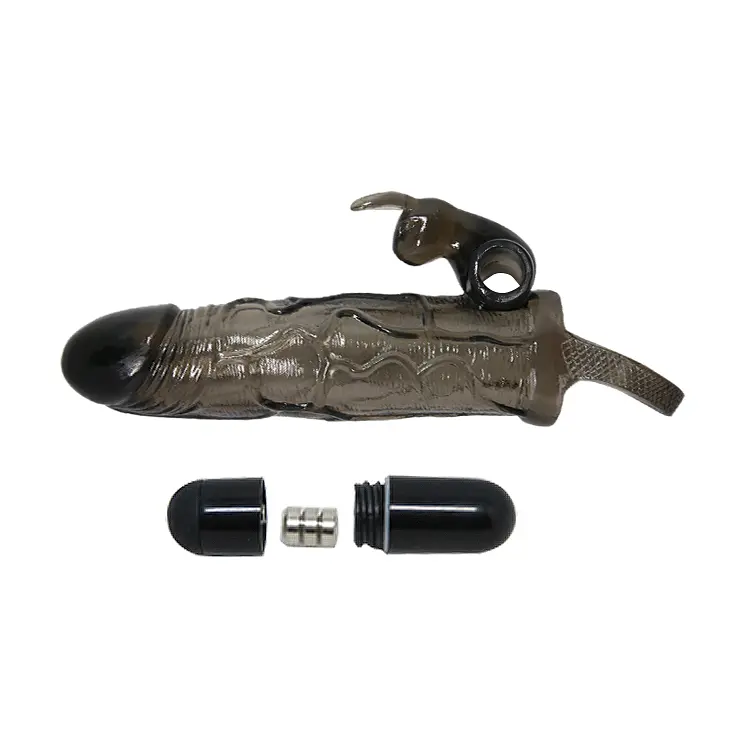 Насадка на член - Brave Man Vibrating Penis Sleeve 5,91" Black - фото 8