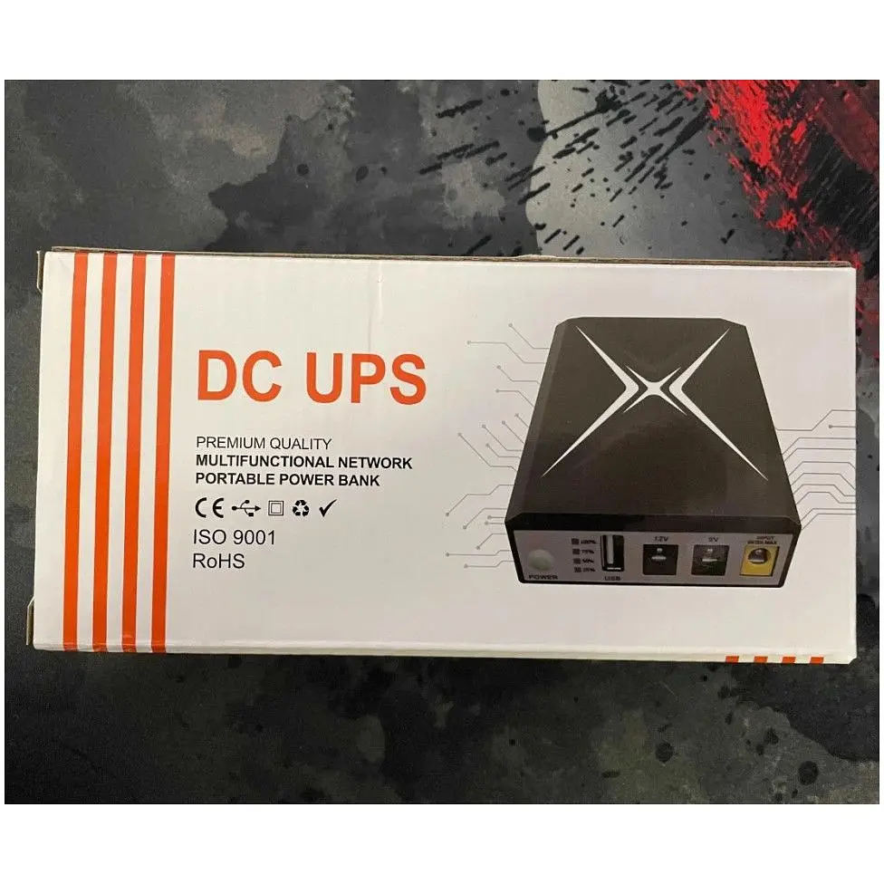 ИБП UPS DC 18W 10400mAh для роутера, терминала, камеры DCP-018W/DC5.5x2.5mm: 5V/9V/12V/USB/LED без блока питания Black - фото 6