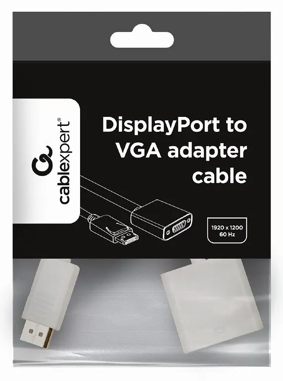 Адаптер Cablexpert DisplayPort на VGA (A-DPM-VGAF-02-W) - фото 3