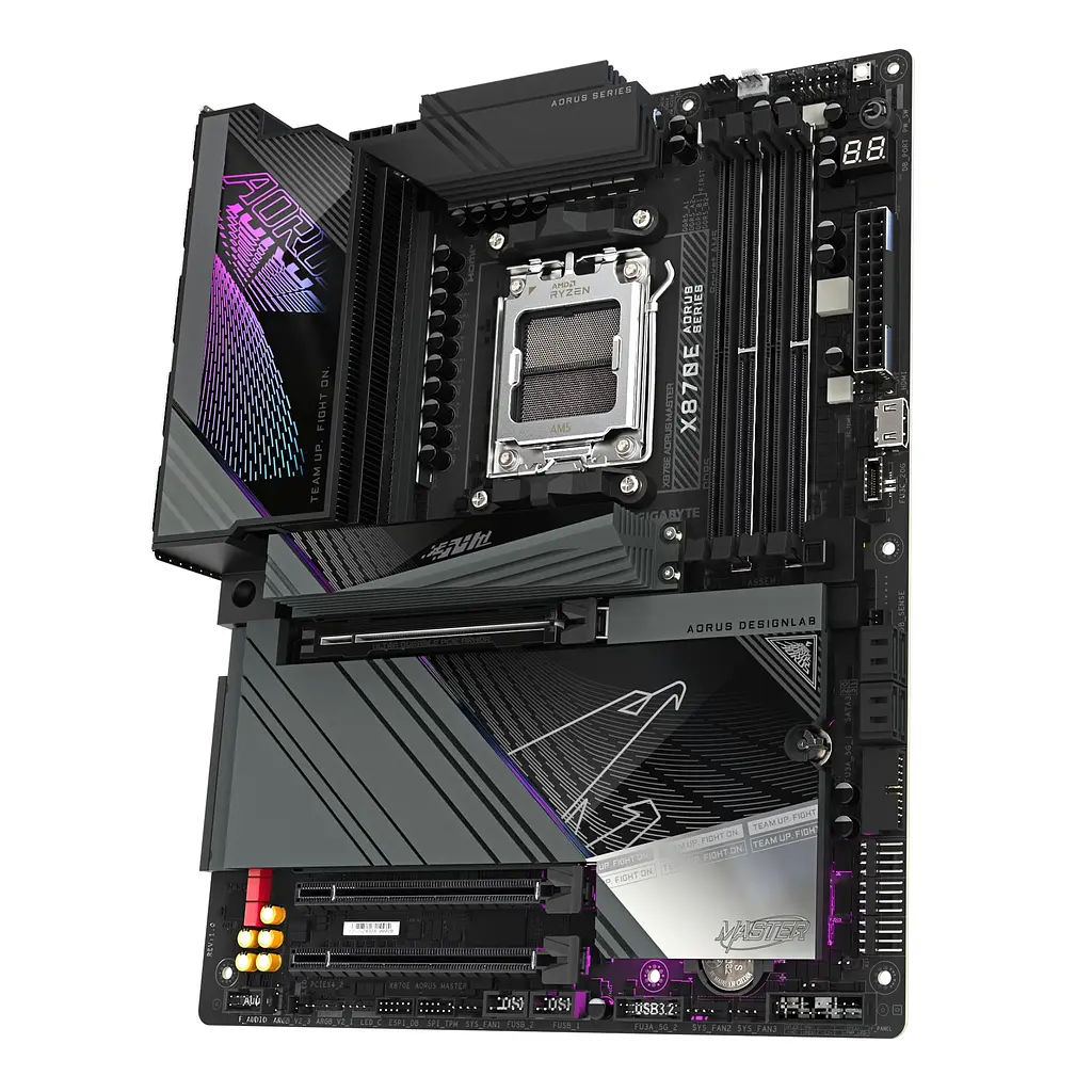 Материнская плата Gigabyte X870E AORUS MASTER sAM5 X870 4xDDR5 M.2 HDMI Typc-C ATX - фото 3