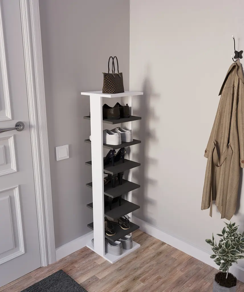 Полиця для взуття Flamecame висока для дому на 7 пар із ДСП OF-1 - фото 5