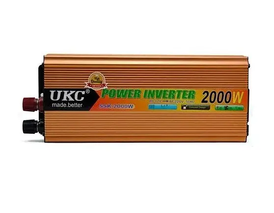 Автомобильный преобразователь напряжения AC/DC UKC SSK-2000W/220В + USB Инвертор - фото 2
