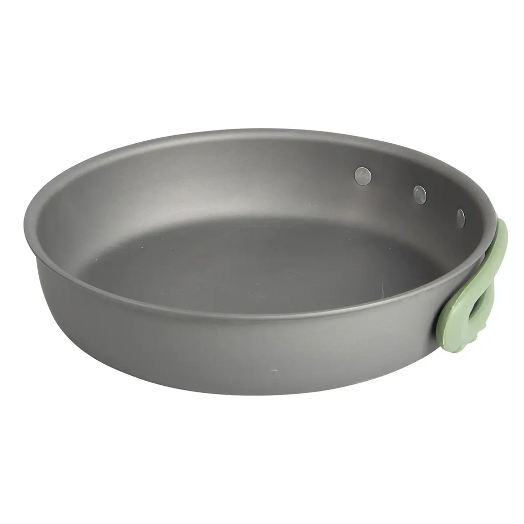 Набір посуду Bo-Camp Explorer XL 4 Pieces Hard Anodized Grey/Green (2200249), Сірий - фото 6
