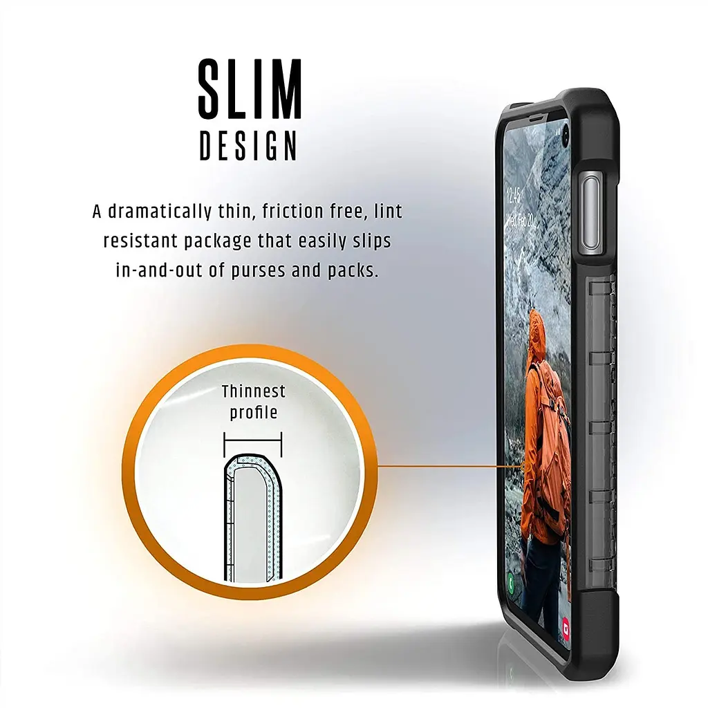 Чохол прозорий протиударний UAG Plasma для Samsung Galaxy S10e (5.8") Ice - фото 3