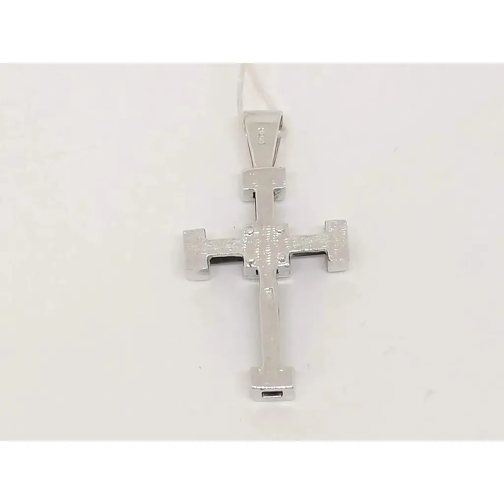 Золотой крестик Гаразд с каучуком и фианитами. 3541757 - фото 4