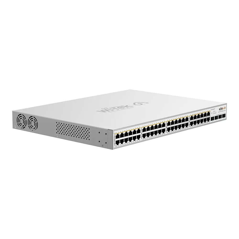 PoE-комутатор 52-портовий керований Wi-Tek WI-PCES352GF гігабітний 48x1000Mbps PoE+, 4xSFP, 370W, Cloud, ONVIF (73-00256) - фото 3