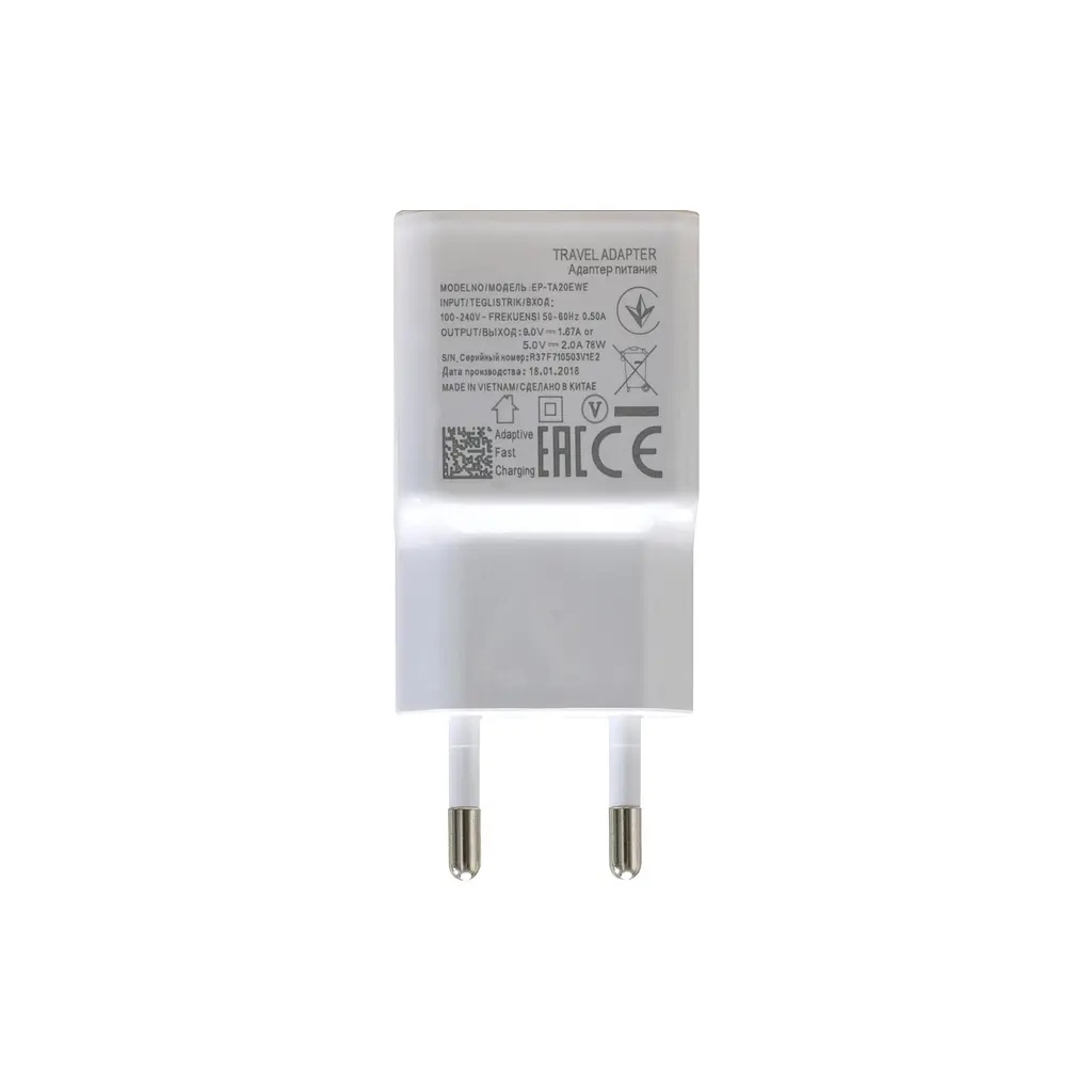 Зарядний пристрій Patron USB 2 А білий (PN-1USB-220V-W) - фото 2