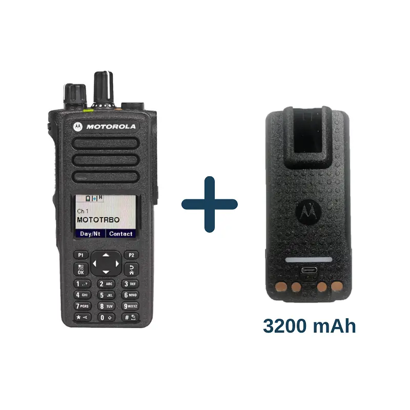 Рація Motorola DP4800E VHF AES 256 + акумулятор 3200 mAh з type-c - фото 2