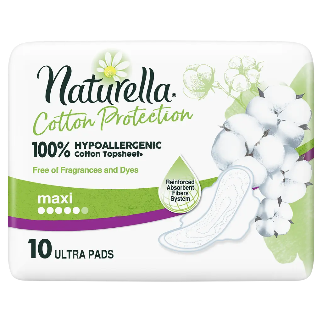Гигиенические прокладки Naturella Cotton Protection Ultra Maxi, 10 шт. - фото 2